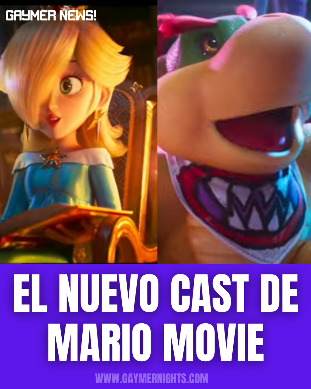 ¿Conoces el cast de Rosalina y Bowser Jr.&nbsp;?