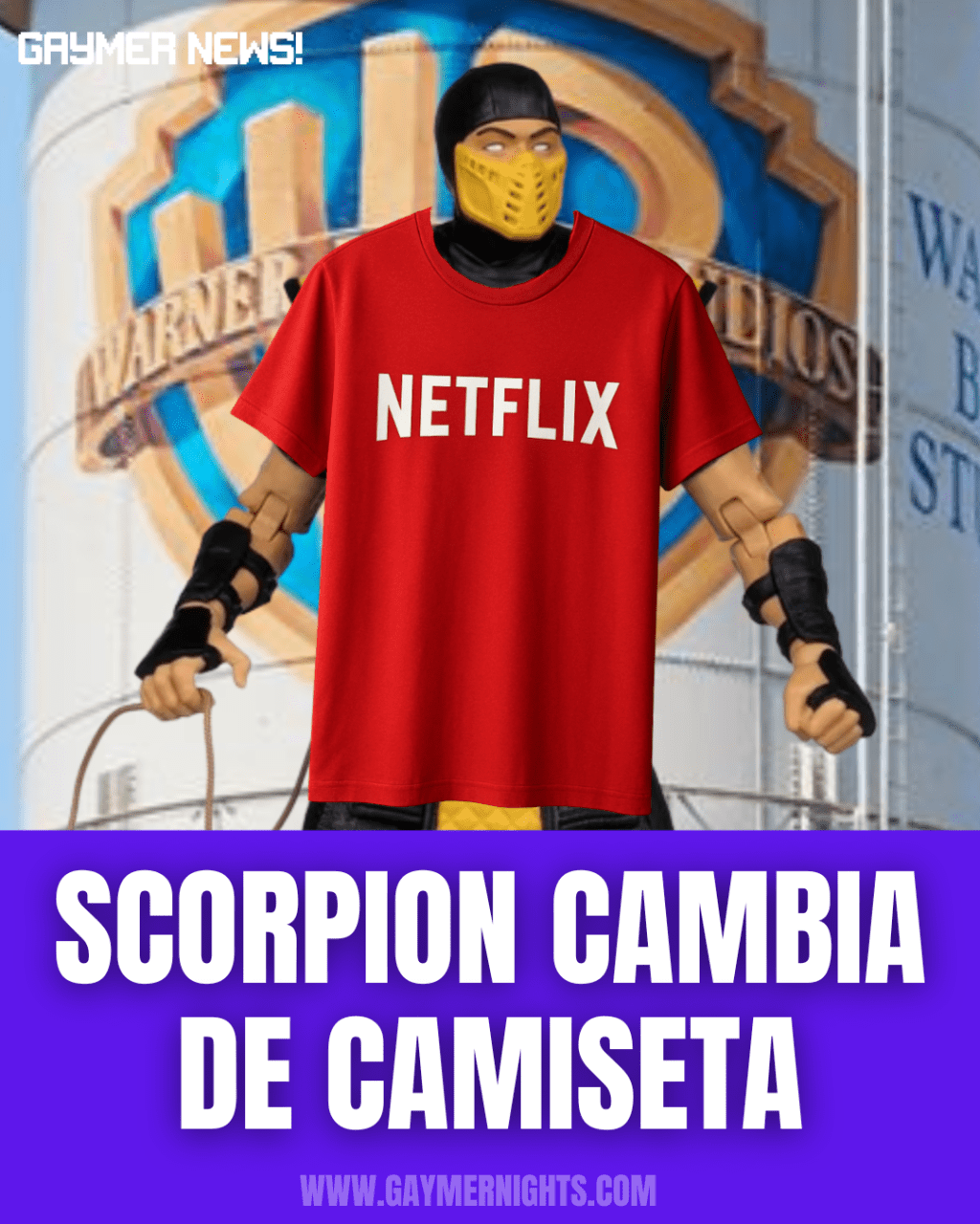 SCORPION CAMBIA DE&nbsp;CAMISETA