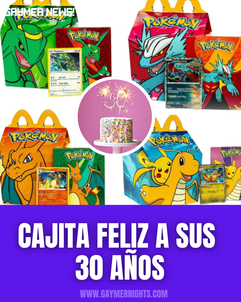 CAJITA FELIZ A SUS 30&nbsp;AÑOS